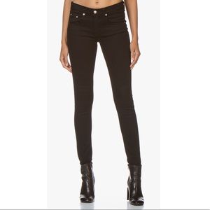 Rag & Bone Black Mid Rise Classic Skinny Jeans